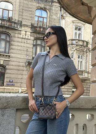 Сумка nano alma bag damier ebene canvas 3