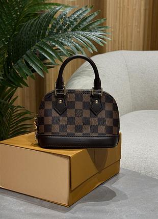 Сумка nano alma bag damier ebene canvas 5