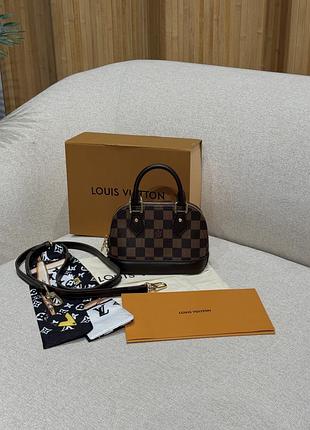 Сумка nano alma bag damier ebene canvas 4