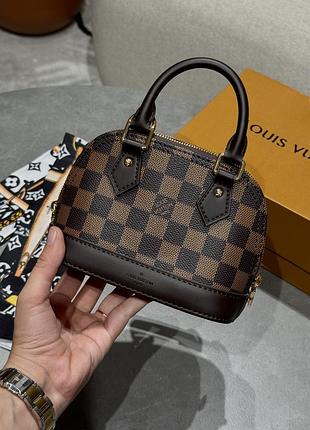 Сумка nano alma bag damier ebene canvas 7