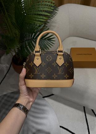 Сумка nano alma bag monogram canvas 3