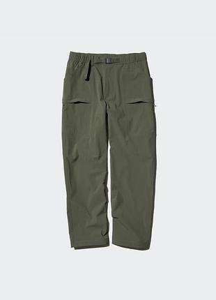 Нейлонові літні штани карго в кольорі хакі uniqlo geared trousers