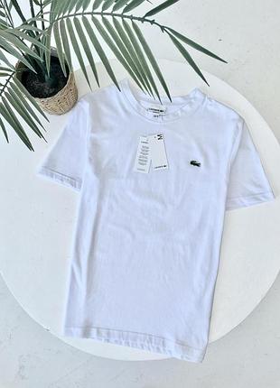 Футболка lacoste білий класика