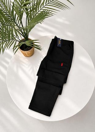 Штани лляні ralph lauren чорні