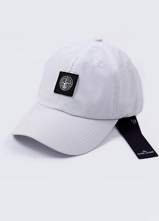 Кепка stone island белая