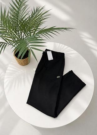 Штани лляні lacoste чорні