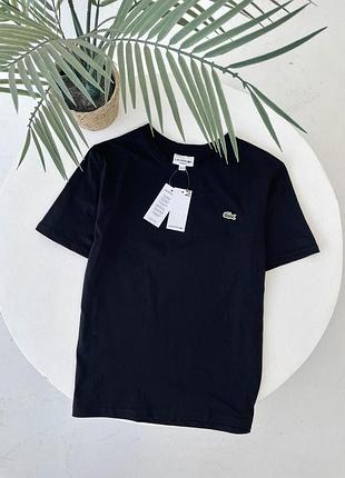 Футболка lacoste черная классика