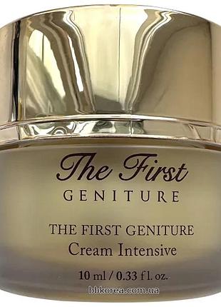 Миниатюра омолаживающего крема для лица ohui the first geniture cream intensive