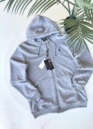 Зіп-худі ralph lauren сіре