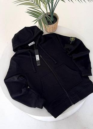 Зіп-худі stone island чорна