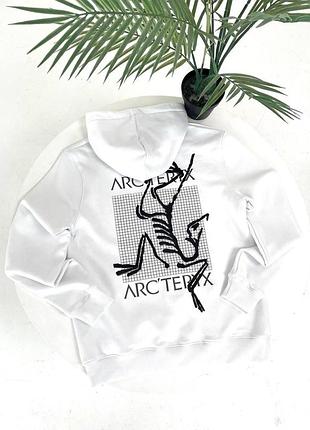 Худі arteryx біле (карта спина)