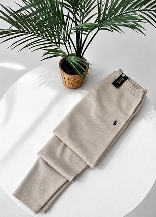 Штани лляні ralph lauren бежеві