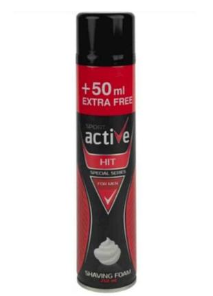 Пена для бритья active sport 250мл hit для мужчин