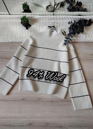 Шерстяной свитер оверсайз премиальной коллекции h&amp;m edition p s