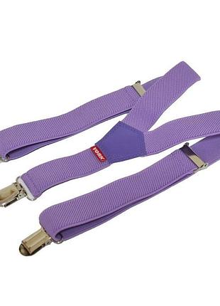 Детские подтяжки gofin сиреневые однотонные pbd-005