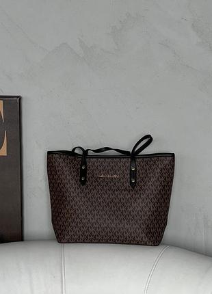 Сумка с двумя ручками мишель корс кожаный шопер michael kors для женщины 30х28х11 см женский шопер от майкл корс