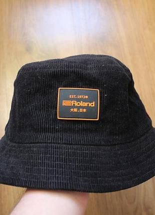Вельветовая панама унисекс roland lifestyle corduroy bucket hat (размер l/xl)
