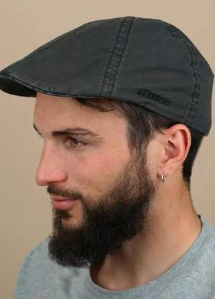 Унисекс хлопок восьмиклинка кепка фуражка stetson texas organic cotton