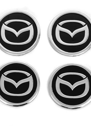 Наклейки на ковпачки v1 60мм (4шт) для mazda