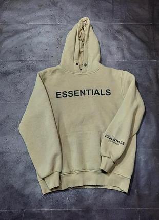 Худи fear of od essentials, размер m, бежевое