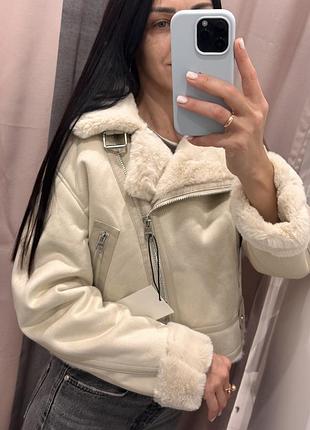 Куртка bershka  дублянка 2