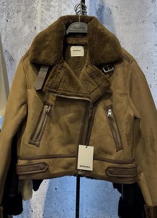 Куртка bershka  дублянка 4