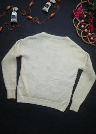 Шикарный теплый брендовый свитер ангора с узором лентой zara оригинал5 фото