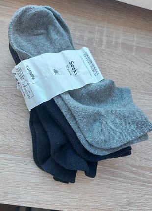Набір 4 пари короткі шкарпетки h&m розмір 37-39