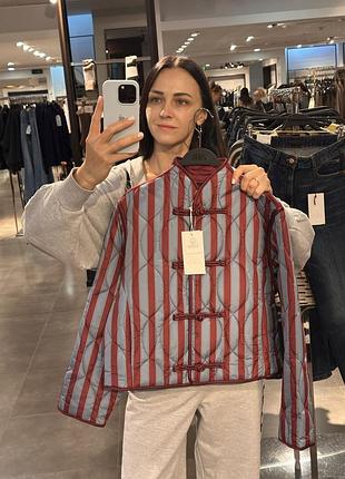Zara смугаста  куртка
