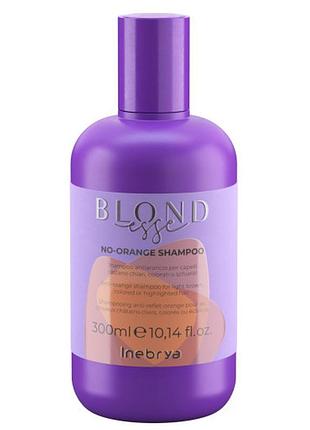 Шампунь для блонда анти оранж inebrya blondesse no-orange shampoo 300 мл