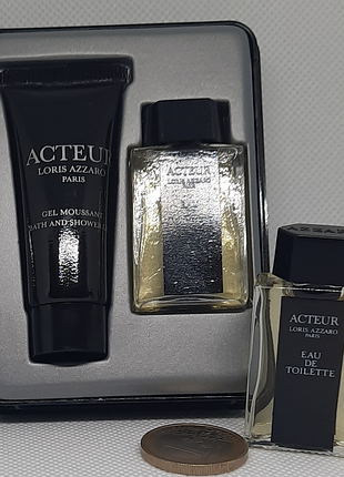 Loris azzaro — acteur (подарочный набор) / eau de toilette + gel moussant / 5 ml + 25 ml | loris azzaro — acteur / eau de toilette / 5 ml