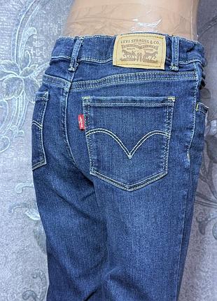 Фирменные джинсы levi's левис левайс 710 super skinny 10 лет 140 см рост детские синие оригинал деной одежды для детей мальчика мальчиков демисезон ос