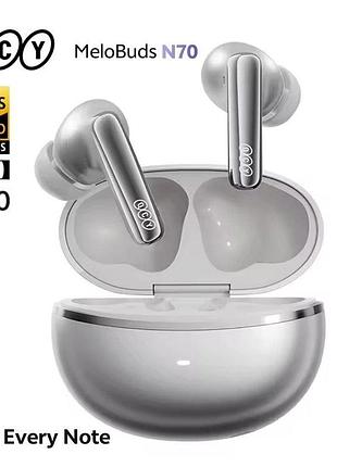 Беспроводные наушники qcy melobuds n70 dual driver с ldac, anc до 56 дб и bluetooth 6.0