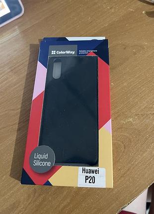Чохол colorway для huawei p20, силіконовий, чорний