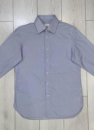 Мужская хлопковая рубашка ermenegildo zegna size l slim fit