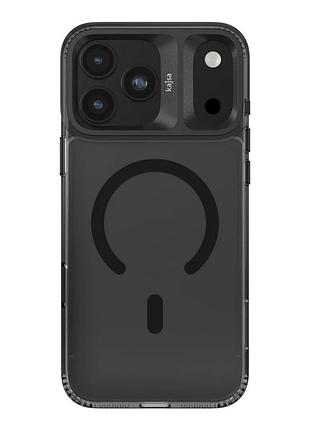 Чохол kajsa trans-shield with magsafe для iphone 18 pro black smoke b-ring