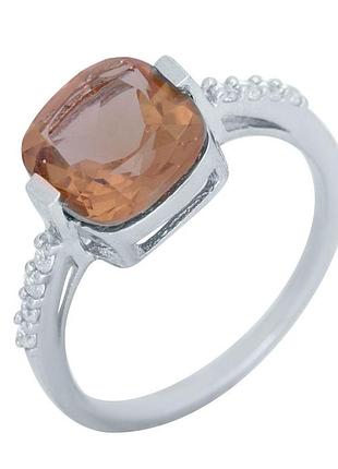 Серебряная кольца silverbreeze с султанит султанитом 17 (2020080)