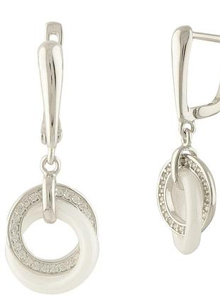 Серебряная кольца silver breeze с керамикой (1329672)