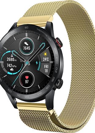 Ремешок 22 мм миланская петля bewatch для honor magic watch 2 46mm золотой (1020228.1u)