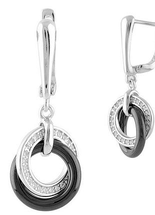 Серебряная кольца silver breeze с керамикой (1329580)