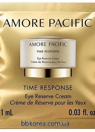 Антивіковий крем для очей на основі зеленого чаю пробник amore pacific time response eye reserve cream