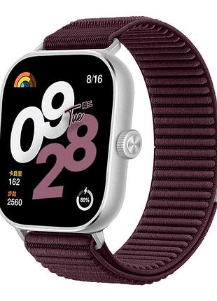 Ремінець bewatch xiaomi redmi watch 4/5 burgundy (77803006)