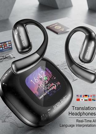 Беспроводные наушники-перекладчик open ear m96 (bluetooth 5.3) с поддержкой app — новые