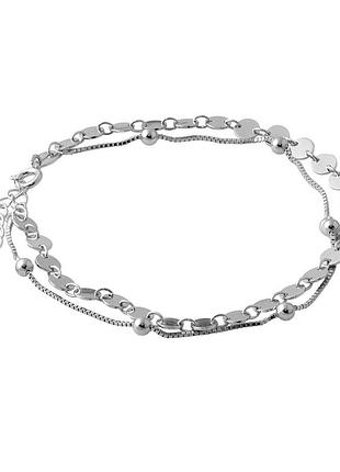 Серебряный браслет silverbreeze без камней (2052821) 1720 размер