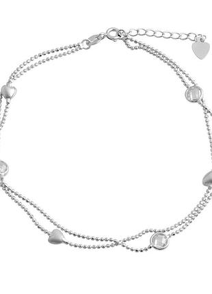 Серебряный браслет с фианитами (2079347) 23-26 см