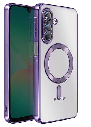 Чехол fiji chrome для samsung galaxy a18 (a185) с magsafe и защитой камер purple