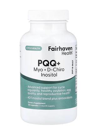 Комплекс , мио, и d, хиро, инозитола, fairhaven health, 120 капсул, для женского здоровья.