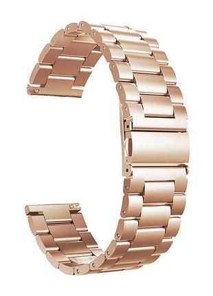 Ремешок bewatch стальной браслет ширина 22мм rose gold (1020438.u)