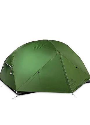 Намет надлегкий двомісний з футпринтом naturehike mongar nh17t007-m, 210t, темно-зелений
