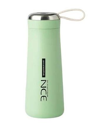 Бутылка для воды 400мл nice bottle зеленая